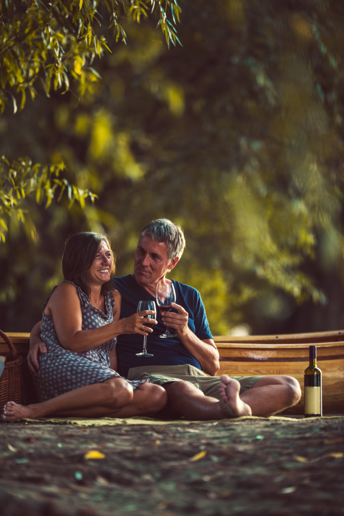 Family having a picnic